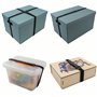 Serre-câbles bande auto-agrippante avec boucle, 35 paquets, six tailles, en noir, serre-câbles en nylon, serre-câbles à boucle, 