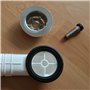 Vis creuse pour tête de robinet, M12 x 1,5 x 38,5 mm, 2 pièces, compatible avec la garniture de vidage IKEA RINNEN, remplacement