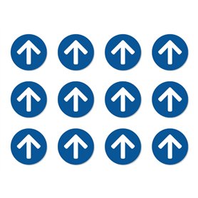 Lot de 12 flèches gauche