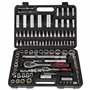 Arebos Coffret d'outils 108 pièces | Jeu de clés à douilles | Jeu de clés à douilles et d'embouts | Boîte à cliquets | Boîte à c