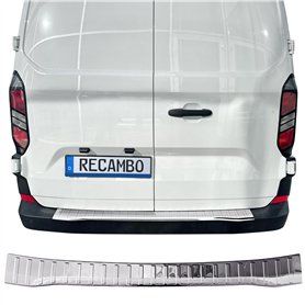 RECAMBO Protection de seuil de chargement en acier inoxydable – Convient pour Ford Transit Custom | à partir de 2023 – Barre de