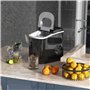 Machine à glaçons HOMCOM, machine à glaçons 1,3 L avec réservoir d'eau 2,2 L, 12 kg/24h Ice Maker avec pelle et panier, 2 taille