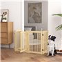 204 x 75 cm Barrière de sécurité Pliable avec portillon