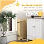 PawHut barrière de sécurité Chien en 4 Parties, 204 x 75 cm Barrière de sécurité Pliable avec portillon, barrière pour Chien ind