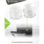DEKAROX Calotte Couvercle de lampe en verre pour Bosch Siemens 00647309 647309 647309 68 mm Ø