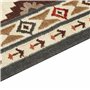 Tapis Kilim Multicolore en Laine 80 x 300 cm avec Frange Oriental Fait Main Ghukasavan