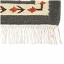 Tapis Kilim Multicolore en Laine 80 x 300 cm avec Frange Oriental Fait Main Ghukasavan