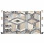 Tapis Kilim Multicolore en Laine 80 x 150 cm avec Pompons Oriental Fait Main Aygezard