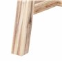 Tabouret de Jardin Moderne Industriel en Béton Pieds en Bois d'Acacia Meubles Mobilier d'Extérieur Gris Tonnare