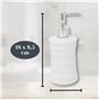 damaloo Ensemble de 3 accessoires de salle de bain en céramique - Blanc - Avec distributeur de savon, gobelet à brosse à dents e
