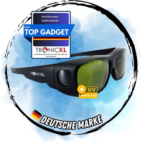 TronicXL Grow Lunettes de protection UV LED à spectre complet pour la growbox
