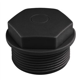 Kalitec Lot de 10 bouchons d'étanchéité M16 en plastique noir I Bouchons filetés M16 I Bouchons de protection pour trous filetés