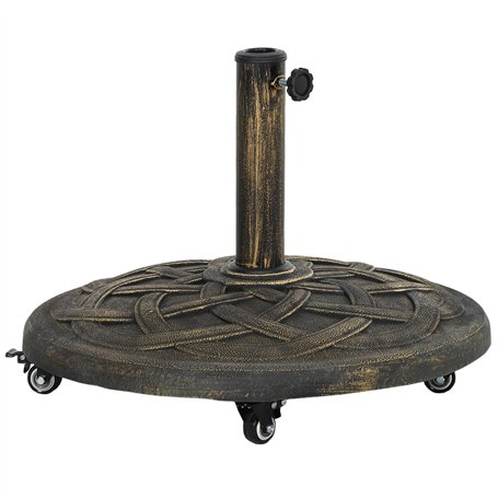 Outsunny Pied de parasol en béton avec roulette
