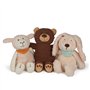 Grünspecht 336-V4 Doudou chauffant en forme de mouton pour bébé et enfant en bas âge, coussin chauffant en graines de colza avec