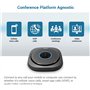 Snom C300 Haut-Parleur De Conférence - Mini Haut-Parleur Mobile avec 6 Microphones, Batterie 24h, Bluetooth/USB - Son Cristalli