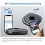 Snom C300 Haut-Parleur De Conférence - Mini Haut-Parleur Mobile avec 6 Microphones, Batterie 24h, Bluetooth/USB - Son Cristalli