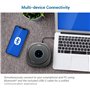 Snom C300 Haut-Parleur De Conférence - Mini Haut-Parleur Mobile avec 6 Microphones, Batterie 24h, Bluetooth/USB - Son Cristalli