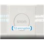 Snom M430 Ensemble TéLéPhone Fixe sans Fil TéLéPhone Snom - Base M400 Et Combiné M30 - Jusqu'à 20 Combinés Et 10 Appels S