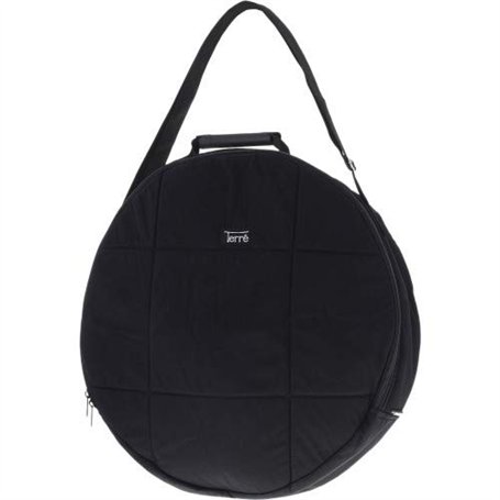 Shaman Drum Sac Rond Noir Rembourré Ø 50 cm Chaman Tambour Courroie