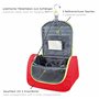 tee-uu Hero Trousse de toilette | Différentes couleurs | Robuste | Clair | Compartiment principal avec 4 compartiments intérieur