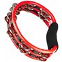 Meinl Tambourin à grelots en acier Rouge