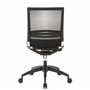 hjh OFFICE 657210 Chaise de Bureau, Chaise Bureau Porto ECO Noir, siège pour Un Usage Professionnel, sans accoudoirs, Dossier Mo