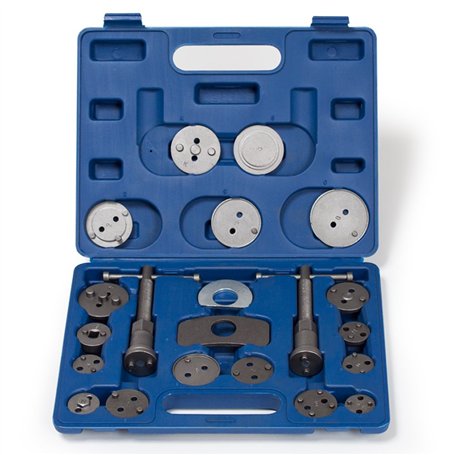 TecTake Dispositif de Remise à zéro Coffret Repousse-Piston pour étrier de Frein Set 22 pièces avec 2 bobines avec Mallette en B