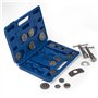 TecTake Dispositif de Remise à zéro Coffret Repousse-Piston pour étrier de Frein Set 22 pièces avec 2 bobines avec Mallette en B