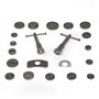 TecTake Dispositif de Remise à zéro Coffret Repousse-Piston pour étrier de Frein Set 22 pièces avec 2 bobines avec Mallette en B