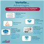 Recharge déshumidificateur universel, 6 x 450 g de granulés en sachet non tissé, convient aux déshumidificateurs d'air ambiant c