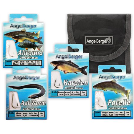 Angel Berger Assortiment d’hameçons avec étui