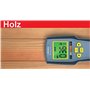 Aktobis Indicateur d'humidité, Humidimètre, Appareil de Mesure de l'humidité des Matériaux WDH-318KC avec Pile de qualité 9 V