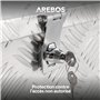 Arebos Boîte à Outils Boite de Rangement Transport Box Truckbox | Aluminium | 60 x 25 x 30 cm | 40L | Verrouillage avec 2 Clés |