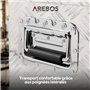 Arebos Boîte à Outils Boite de Rangement Transport Box Truckbox | Aluminium | 60 x 25 x 30 cm | 40L | Verrouillage avec 2 Clés |