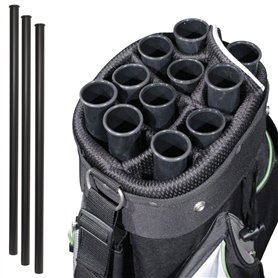 Lot de 10 tubes de sac de golf - Tubes pour sac de golf - Contenu de la livraison : 10 pièces