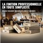 Poppstar 12x Éponges Abrasives 100x70x25mm (Grain 2X 60/80/100/120/180/220, lavables) pour Bois, Métal & Plastique