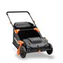 FUXTEC Ramasseur de Feuilles FX-LS52 - Largeur de Travail de 530 mm, Profondeur de Travail de 0-40mm, bac de ramassage d'environ