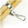 Lot 2 Crochets Ronds Ø 10 cm avec Mousqueton Fixation balancoire portique