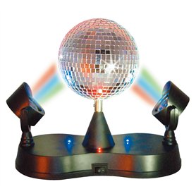Set de boules à facettes avec spots et moteur