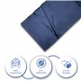 Silkrafox Compact for 2 - Sac de couchage ultra léger pour 2 personnes - Inlay en microfibre - Sac de couchage d'été en soie syn