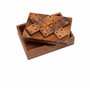 Puzzle de couleur - Domino - Jeu de jeu - Jeu de réflexion - Jeu de patience - Jeu de logique en bois