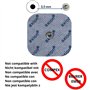 axion - 2 électrodes DOS compatibles avec électrostimulateur SANITAS (SEM 40/41/42/43/44/50) BEURER (EM 40/41/49/80)
