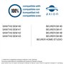 axion - 2 électrodes DOS compatibles avec électrostimulateur SANITAS (SEM 40/41/42/43/44/50) BEURER (EM 40/41/49/80)