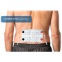 Electrode large 20x12 cm axion | Patch de rechange grande surface pour dos, mal de dos pour électrostimulateur TENS réutilisable