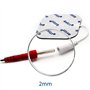 Electrode large 20x12 cm axion | Patch de rechange grande surface pour dos, mal de dos pour électrostimulateur TENS réutilisable