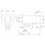 Coude de raccordement mural design avec support de douche/raccord douchette/douchette...