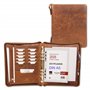 ALMADIH organiseur format A5 en cuir + calendrier 2025 + bloc-notes inclus