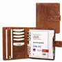 ALMADIH Agenda personnel format A5 en cuir + calendrier 2025 + bloc-notes inclus