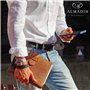 ALMADIH Agenda personnel format A5 en cuir + calendrier 2025 + bloc-notes inclus, marron deluxe – Portefolio Porte documents org