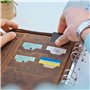marron vintage – Portefolio Porte documents Agenda personne